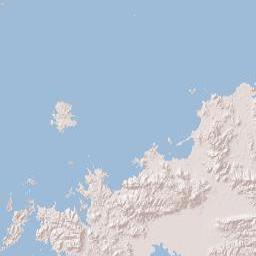 Saga Prefecture Terrain Map