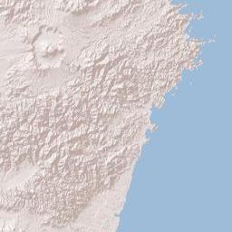 Miyazaki Prefecture Terrain Map
