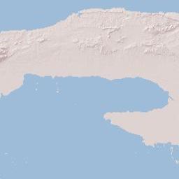 Mayabeque Province Terrain Map