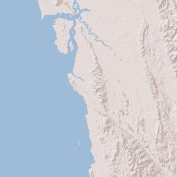 Mon State Terrain Map