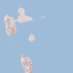 Guadeloupe Terrain Map
