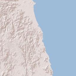 Bình Định Terrain Map