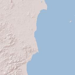 South Caribbean Coast Terrain Map