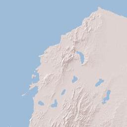 Atlántico Terrain Map