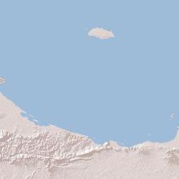 Federal Dependencies of Venezuela Terrain Map