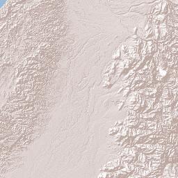Los Ríos Terrain Map