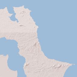 Kepulauan Bangka Belitung Terrain Map