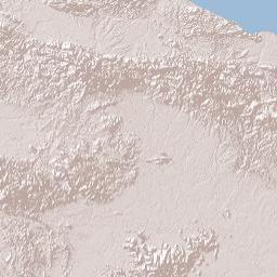 Sandaun Province Terrain Map