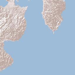 East New Britain Terrain Map