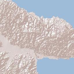 Papua new Guinea Terrain Map