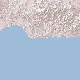 West New Britain Province Terrain Map