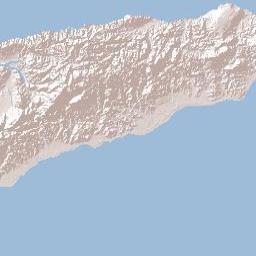 Aileu municipality Terrain Map