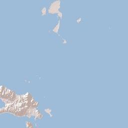 Milne Bay Province Terrain Map