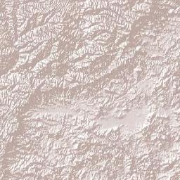 Qacha's Nek District Terrain Map