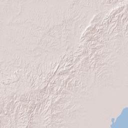 Treinta y Tres Department Terrain Map