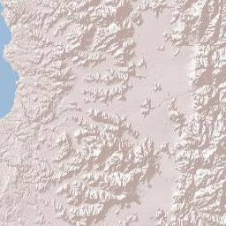 Región Metropolitana de Santiago Terrain Map