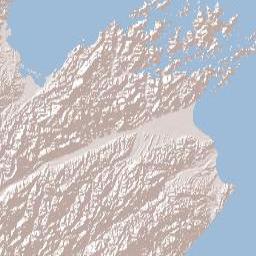 New Zealand Terrain Map