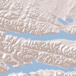 Tierra del Fuego Terrain Map