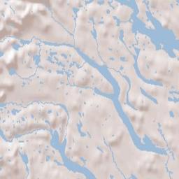Västerbotten County Terrain Map