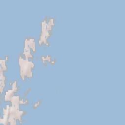 Shetland Islands Terrain Map