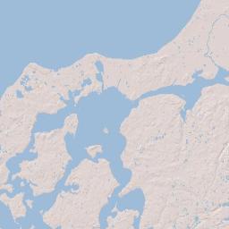 North Denmark Region Terrain Map