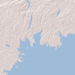 Nova Scotia Terrain Map