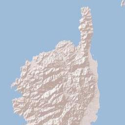 Corse Terrain Map