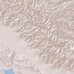 Shaki District Terrain Map