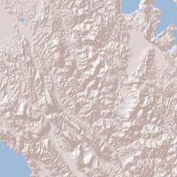 Korçë District Terrain Map