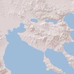 Thessaloniki Regional Unit Terrain Map