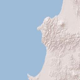 Akita Prefecture Terrain Map