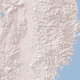 Iwate Prefecture Terrain Map