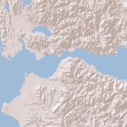West Greece Region Terrain Map