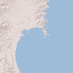Miyagi Prefecture Terrain Map