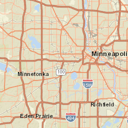 Twin Cities Traffic Map Traffic Exposure Map: Mnph Data Access - Mn Dept. Of Health