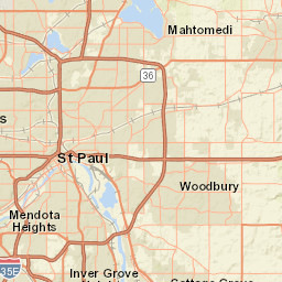 Twin Cities Traffic Map Traffic Exposure Map: Mnph Data Access - Mn Dept. Of Health