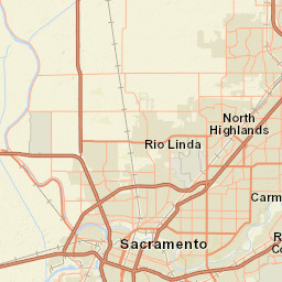 Sacramento County Zoning Map Online Map, Sacramento County, California, USA