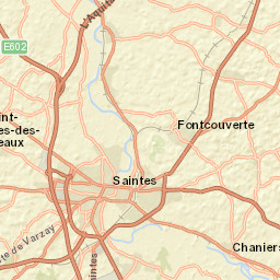 Plan Saintes 17 Carte Saintes