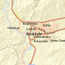 Map Of Turkey Postal Code 71450 Yahsihan Updated December 2021