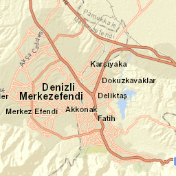 Map Of Turkey Postal Code 20160 Pamukkale Updated December 2021