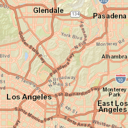 Map of Los Angeles, California - GIS Geography