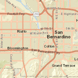 San Bernardino County Map With Cities