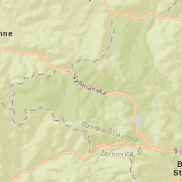 Map of Slovakia Postal Code 969 82 - - Updated