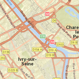 plan de ivry sur seine