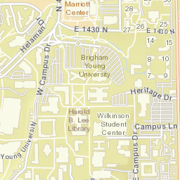 Byu Provo Campus Map Map Vector   6221