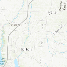 Delaware County Ohio Zip Code Map