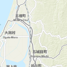 Arcgis 東北の渓流マップ