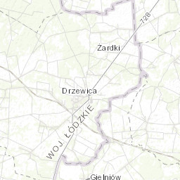 Drzewica Mapa