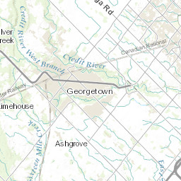 Map Of Georgetown Ontario 1950 Halton Hills Air Photos | Map and Data Library