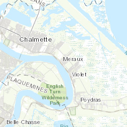 ニューオーリンズの大気汚染 現在の大気汚染地図